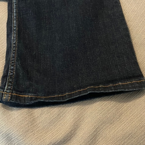 Levi’s superlow 524 dark rinse/wash jeans size 17 bootcut baggy relaxed casual - Picture 6 of 14